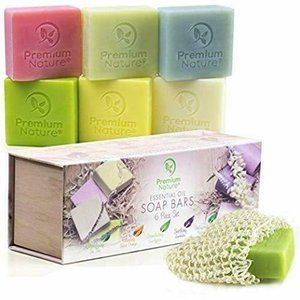 Premium Nature Natural Vegan Bath Soap Set 6 Piece